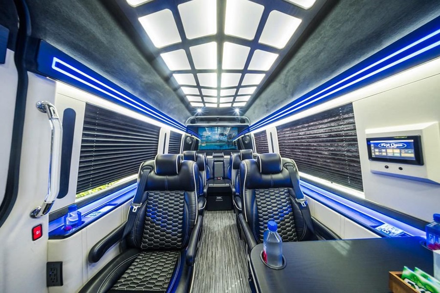 inside of a luxury ride